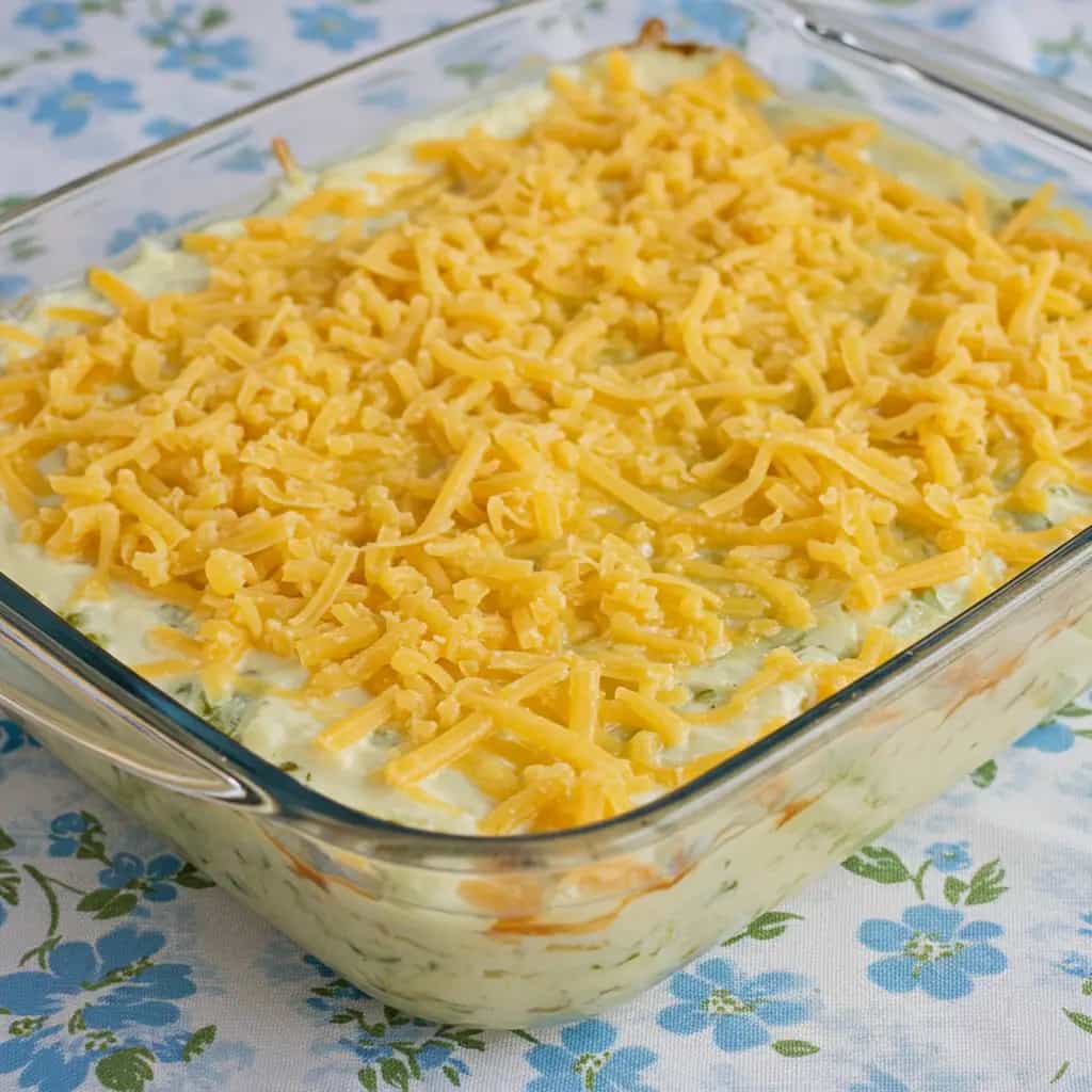 Creme de Queijo com Arroz e Legumes Gratinado