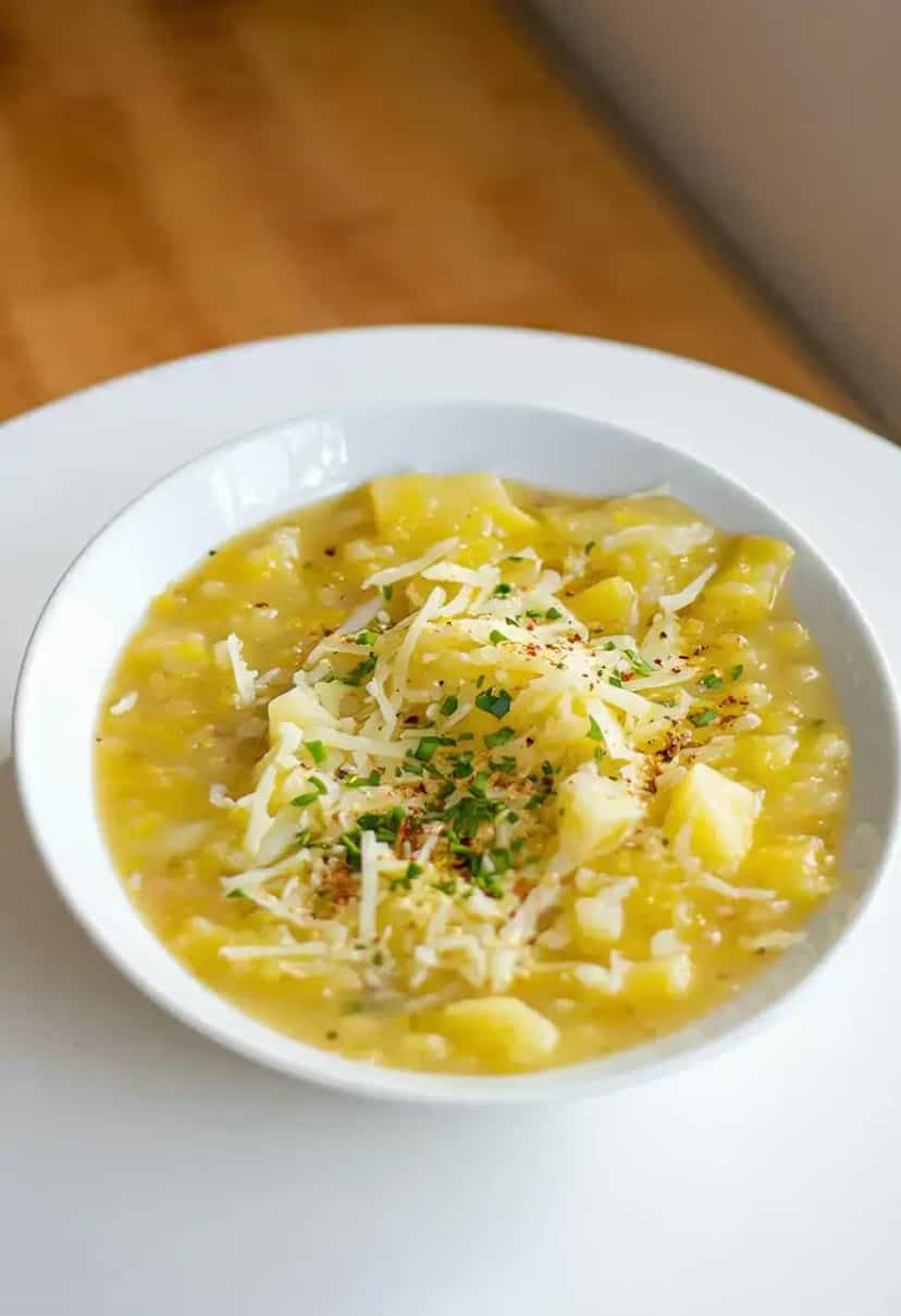Foto deliciosa de Creme de Repolho com Queijo pronta para servir - Sopas & Caldos