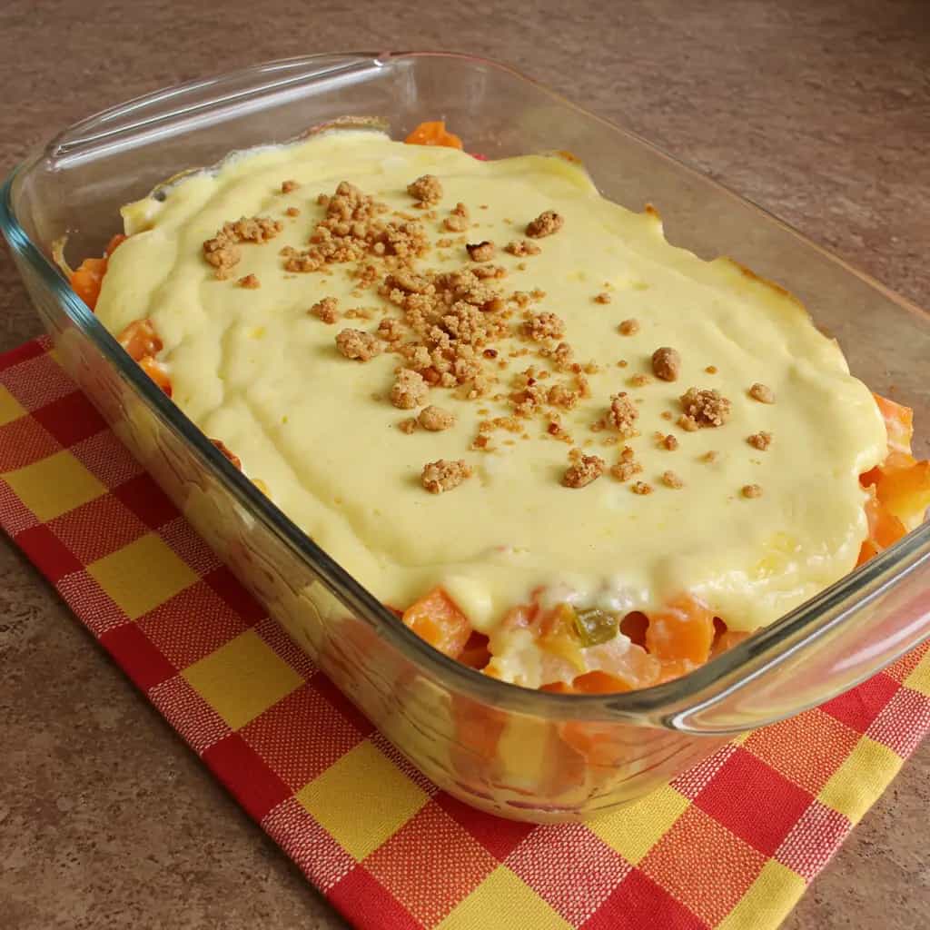 Cremoso Gratinado de Mandioquinha com Queijo