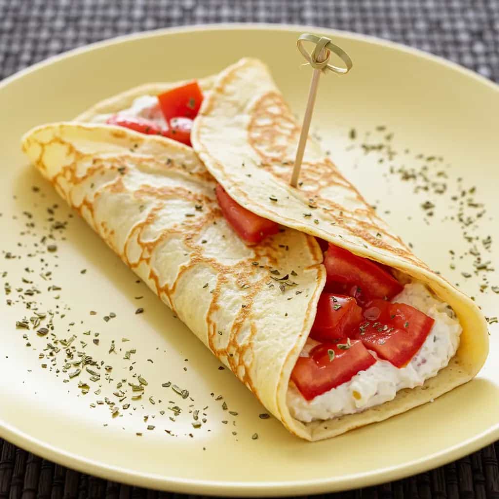 Crepe Light de Peru Defumado e Cream Cheese