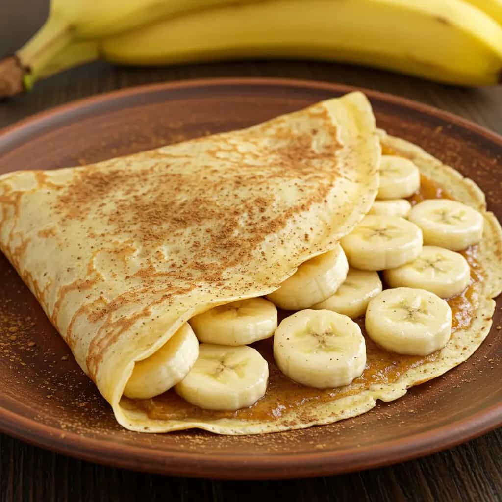 Crepes de Banana Light com Canela
