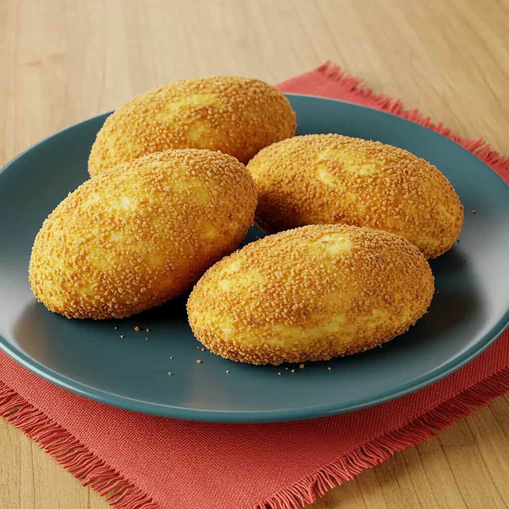 Croquetes de Banana com Carne-Seca e Queijo Coalho