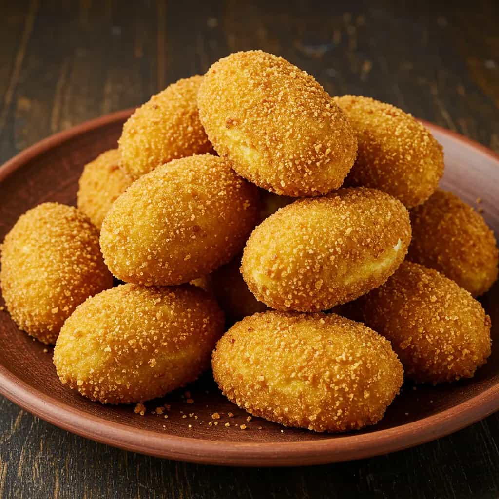 Croquetes de Frango Cremosos com Queijo