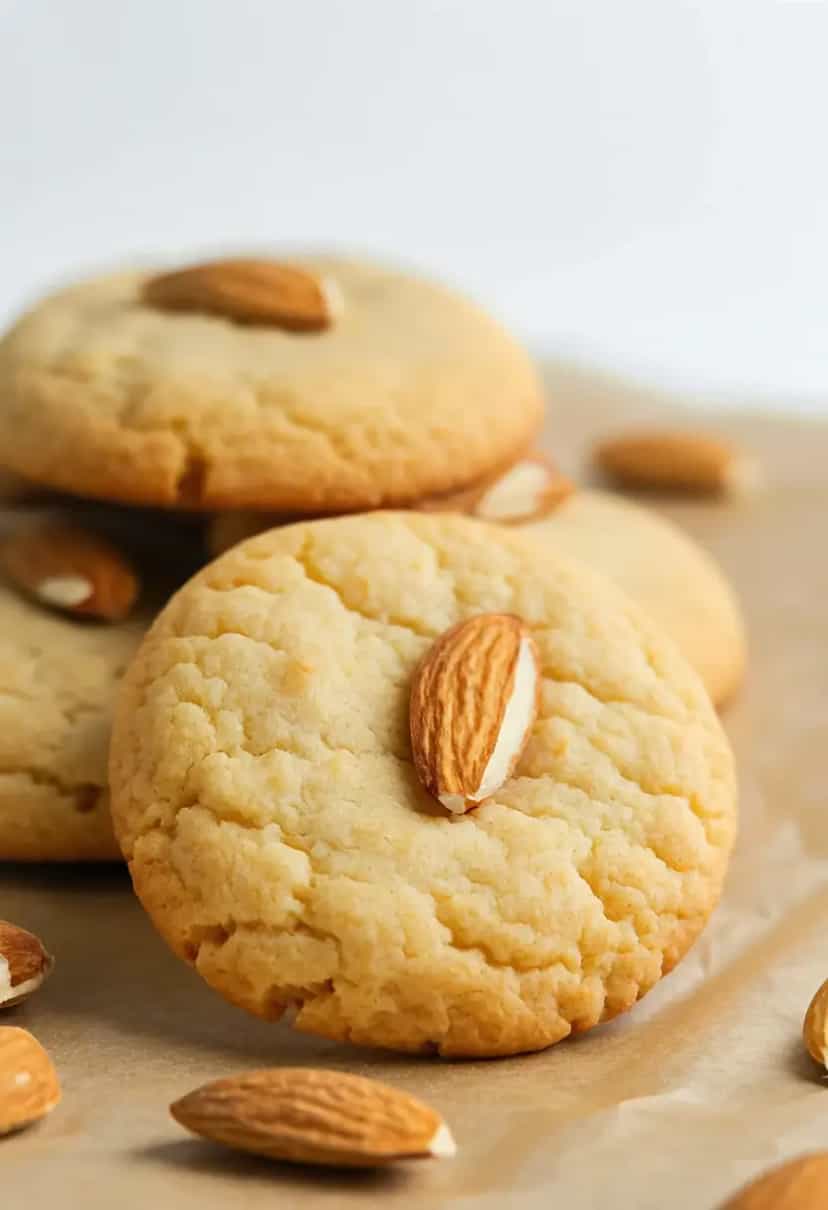 Foto deliciosa de Biscoitos Crocantes de Amêndoa pronta para servir - Chips & Biscoitos