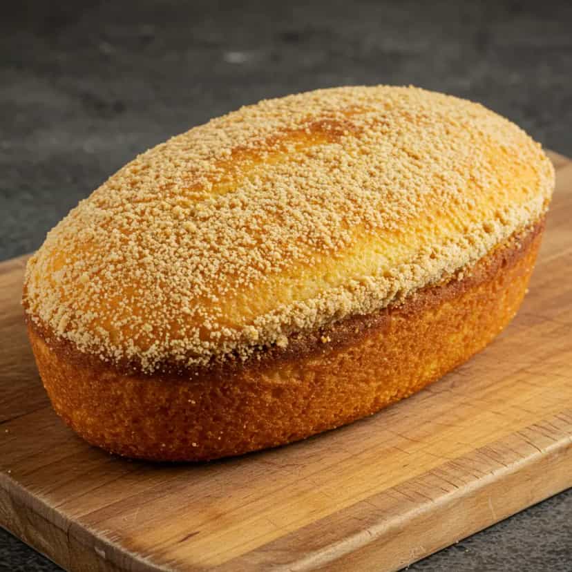 Foto deliciosa de Cuca Cremosa de Farofa pronta para servir - Bolos & Cupcakes