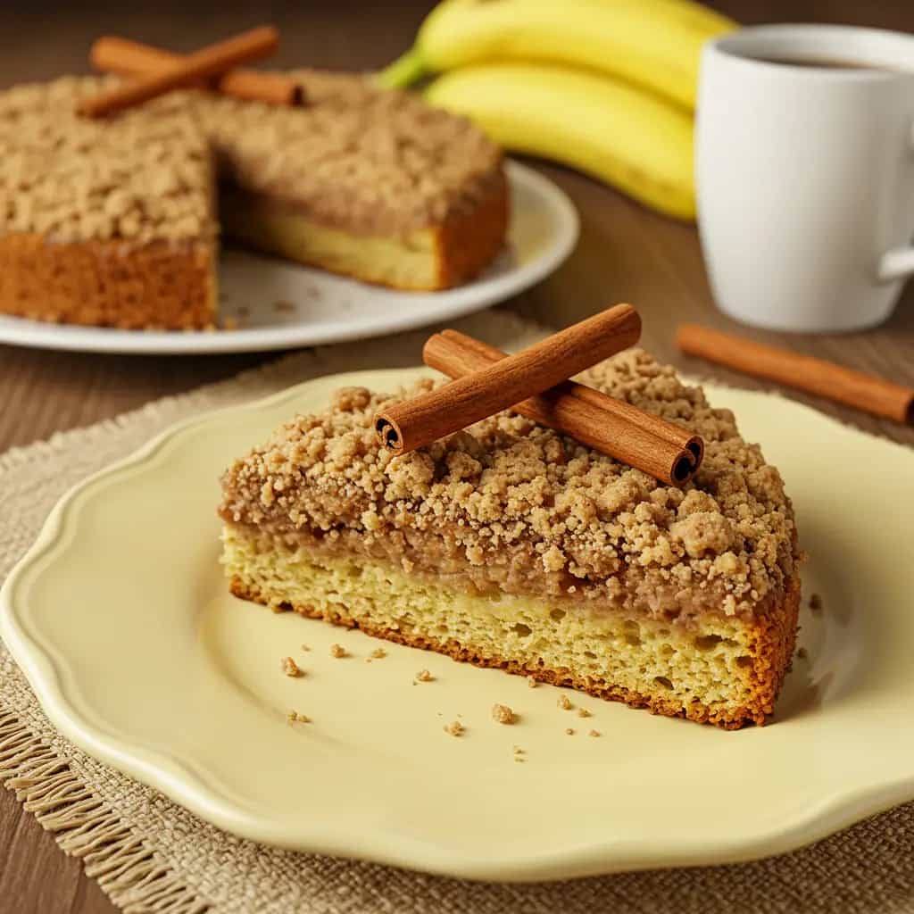 Cuca de Banana com Farinha de Trigo