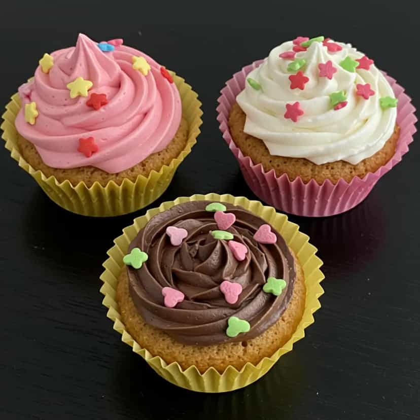 Foto deliciosa de Cupcake de baunilha pronta para servir - Bolos & Cupcakes