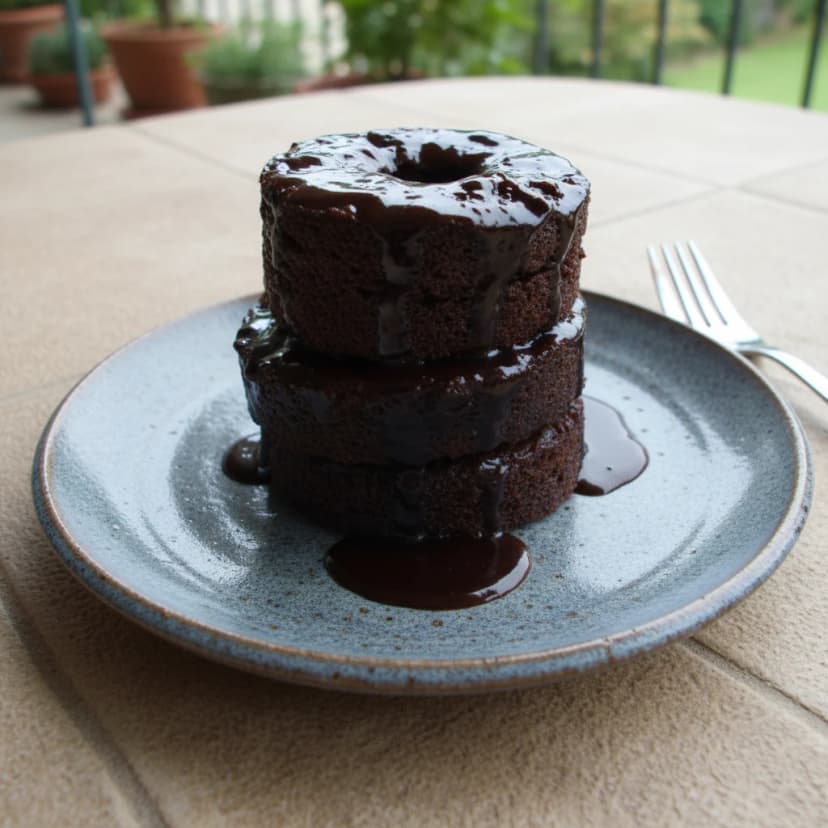 Cupcake de Chocolate no Microondas