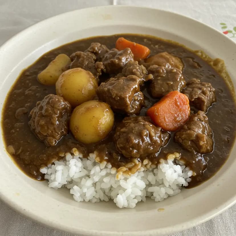Curry de Frango, Porco e Carne com Maçã e Mel
