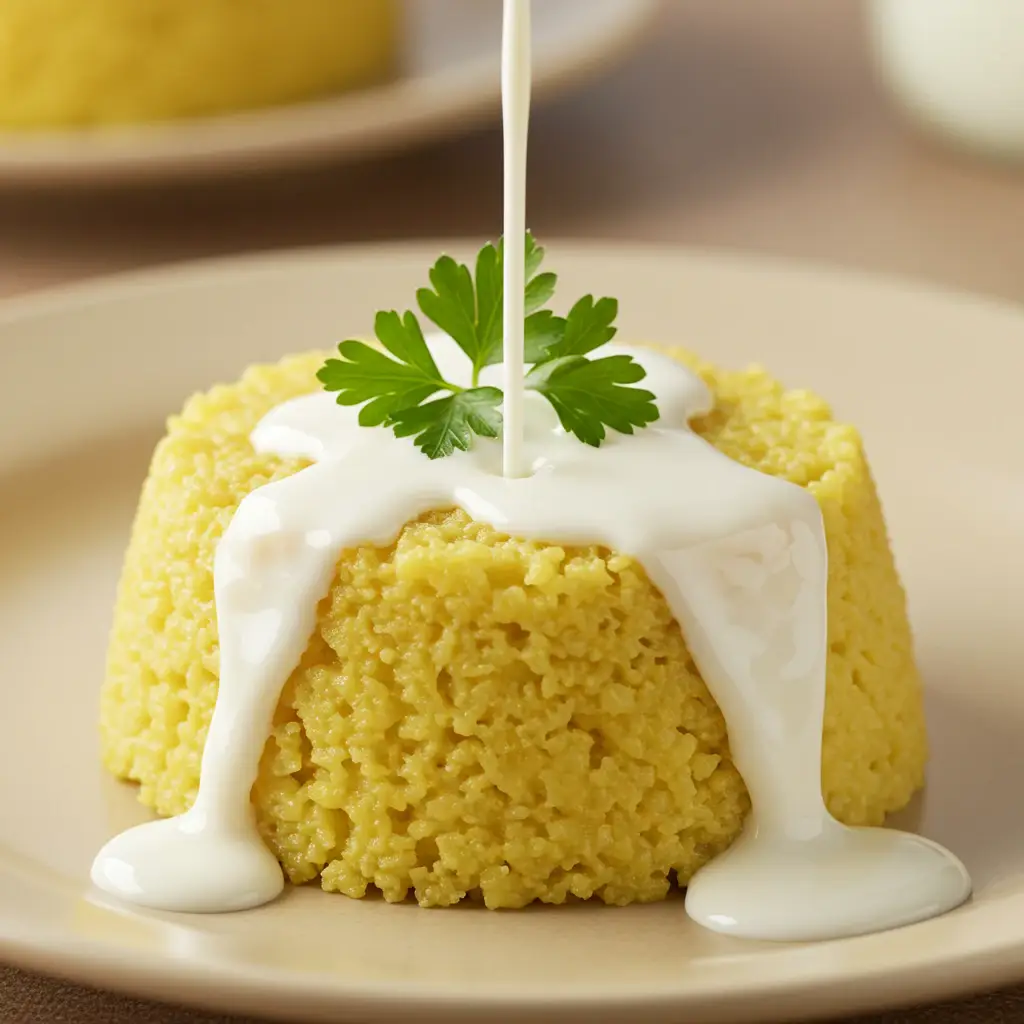 Cuscuz Cremoso com Leite de Coco