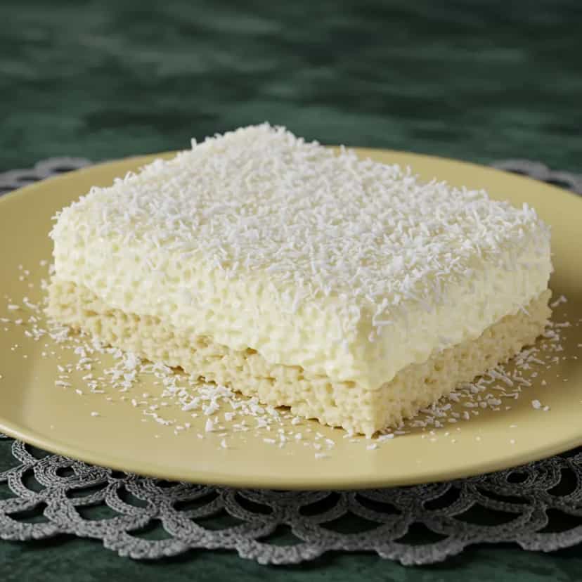 Foto deliciosa de Cuscuz Cremoso de Coco pronta para servir - Tapioca & Cuscuz