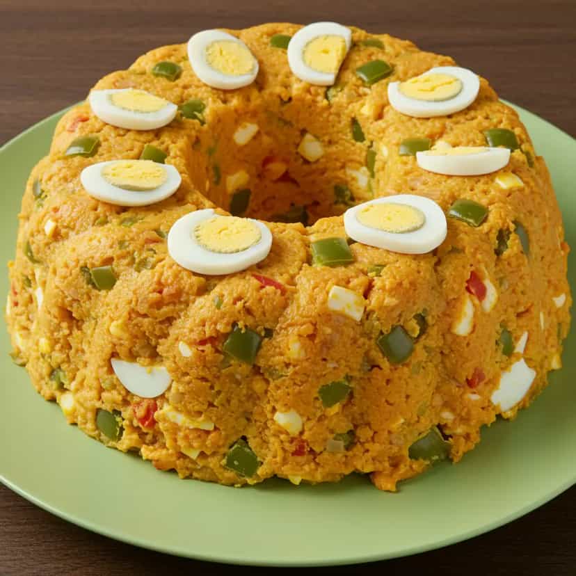 Foto deliciosa de Cuscuz Cremoso de Peixe pronta para servir - Peixes & Frutos do Mar