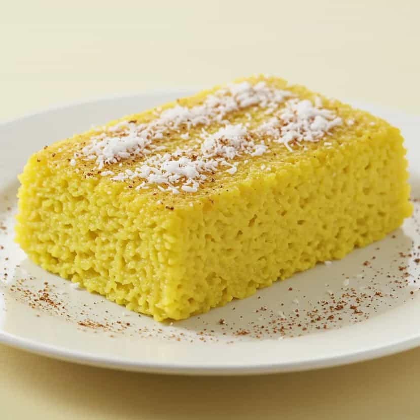 Foto deliciosa de Cuscuz Simples no Pote de Margarina pronta para servir - Tapioca & Cuscuz