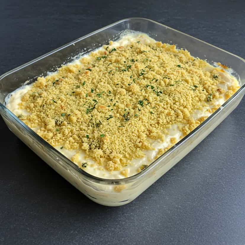Foto deliciosa de Delicioso Escondidinho de Jaca Vegana pronta para servir - Pratos Brasileiros Icônicos