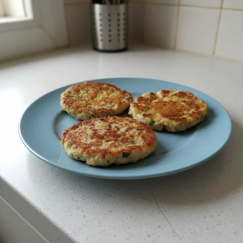 Foto deliciosa de Deliciosos Hambúrgueres de Frango Recheados pronta para servir - Salgadinhos