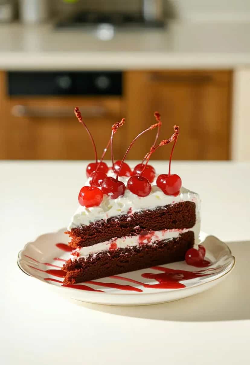 Foto deliciosa de Delicioso Bolo Floresta Negra pronta para servir - Bolos & Cupcakes
