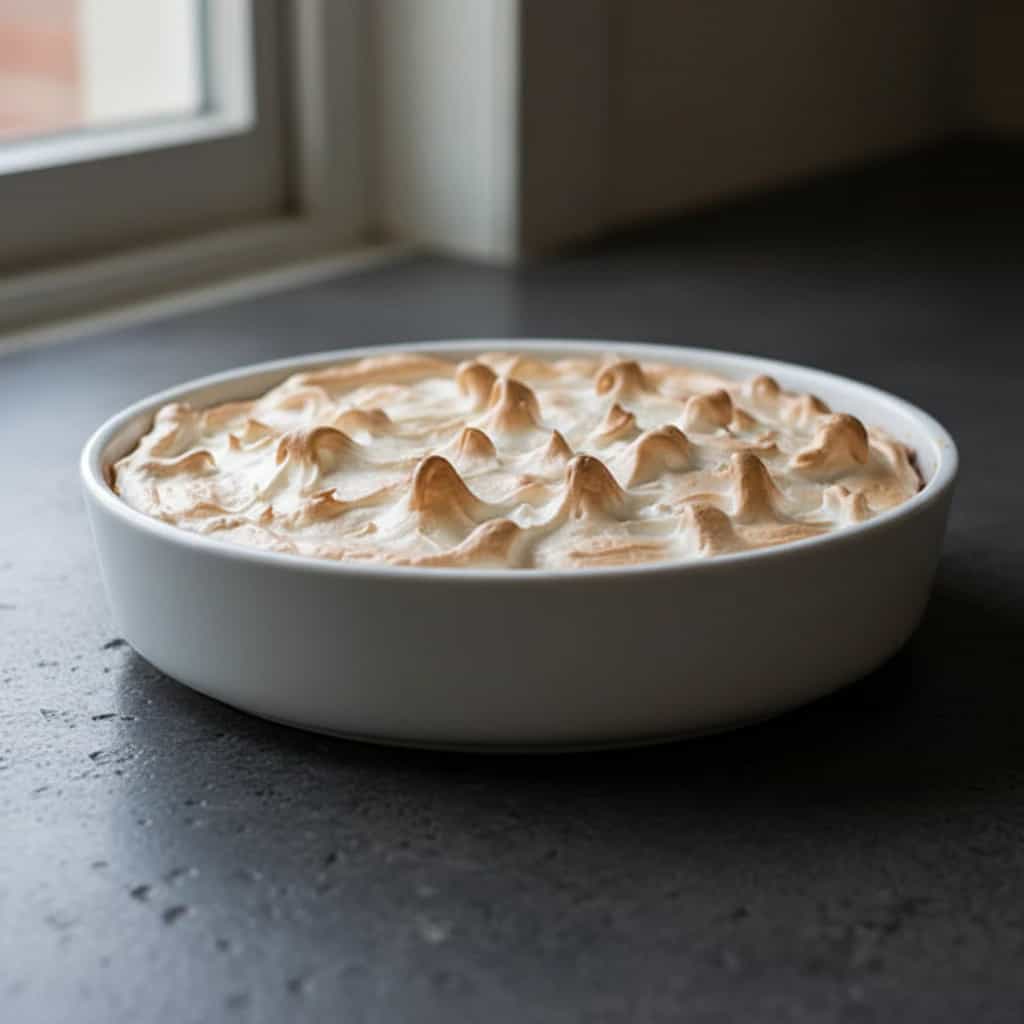 Doce de Banana Cremoso com Suspiro de Limão