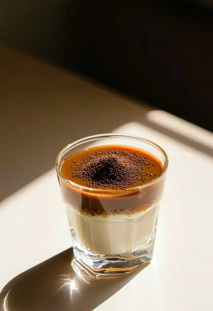 Foto deliciosa de Doce de Leite com Creme de Leite pronta para servir - Pudins & Cremes