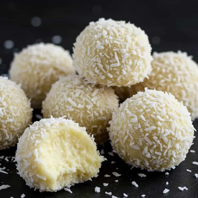 Foto deliciosa de Docinhos de Leite Ninho e Coco pronta para servir - Outras Receitas