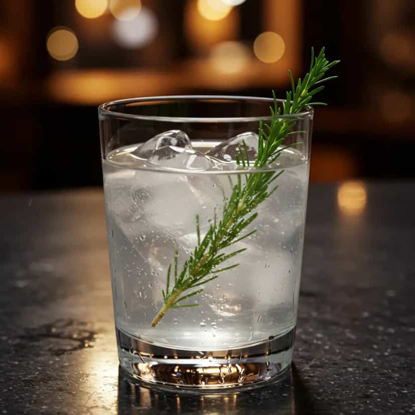 Foto deliciosa de Drink de Gin, Vermute e Absinto pronta para servir - Coquetéis