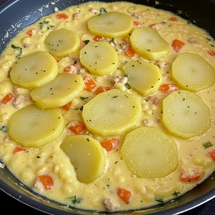 Ensopado de Filé de Polaca ao Leite de Coco