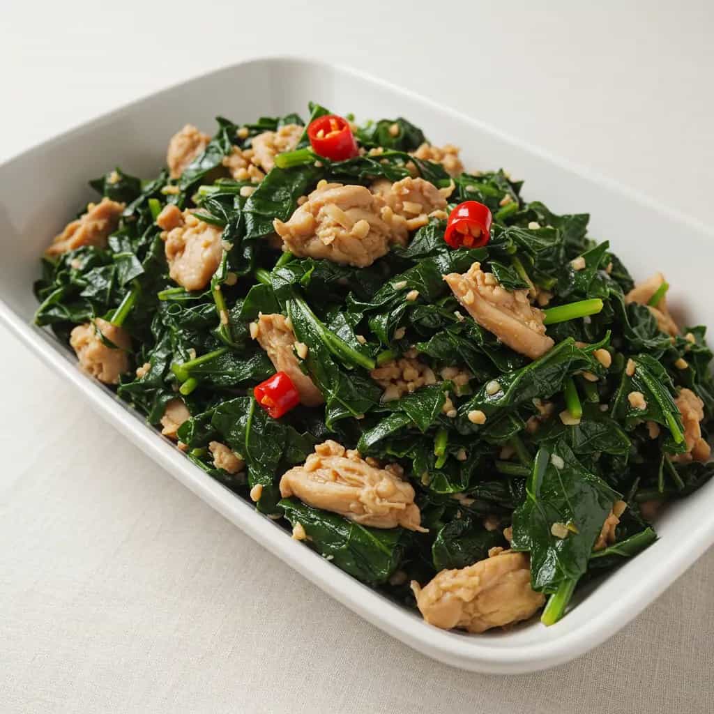 Ensopado de Frango com Mulukhia