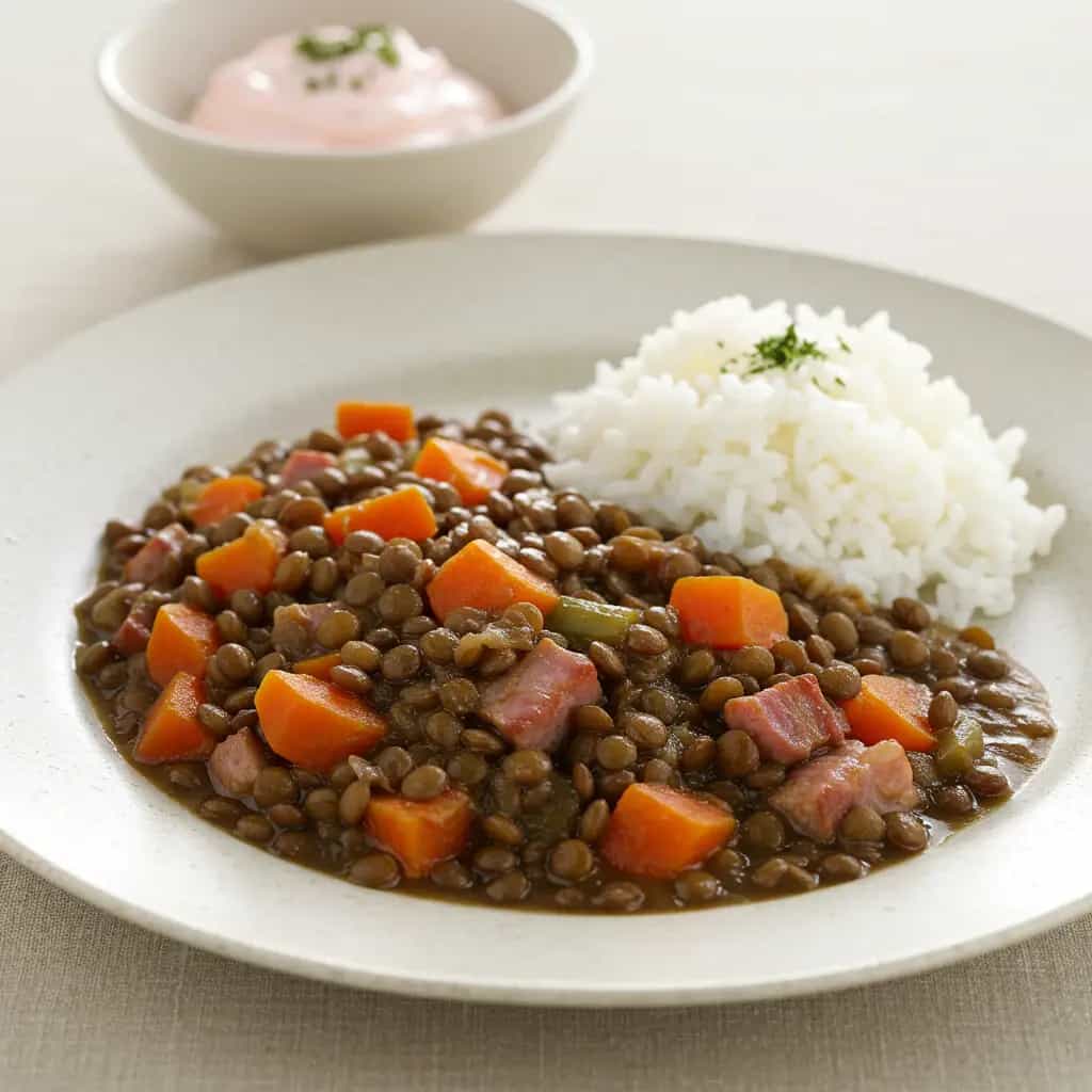 Ensopado de Lentilha com Cenoura e Bacon