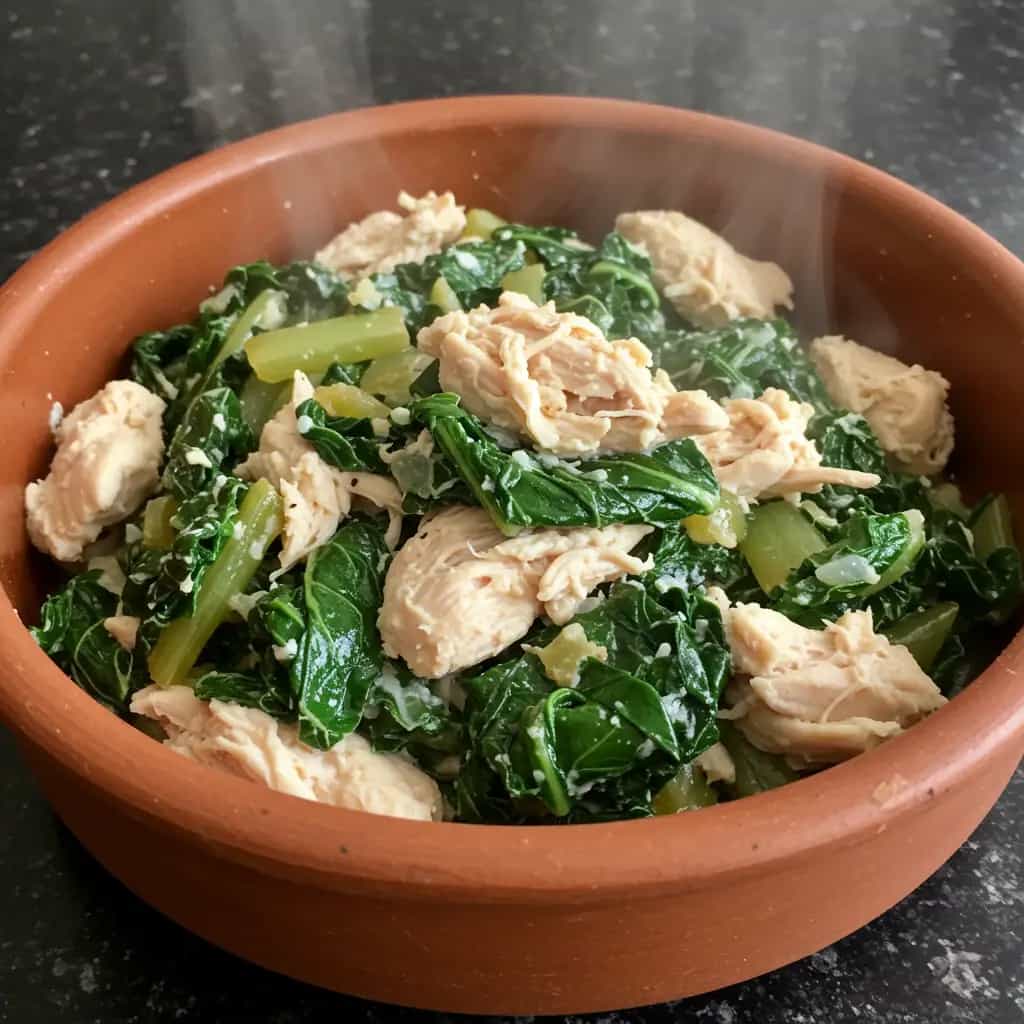 Escarola com Frango Desfiado e Ovo: Receita Fácil