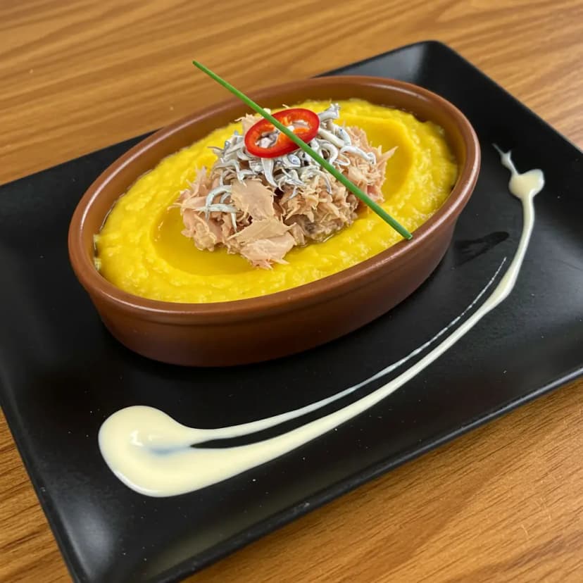 Escondidinho de Bacalhau (ou Peixe, Frango ou Carne)
