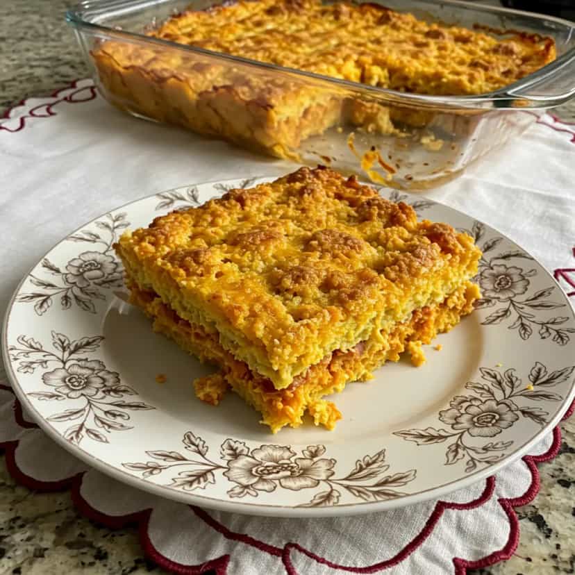 Foto deliciosa de Escondidinho de Carne-Seca com Abóbora pronta para servir - Pratos Brasileiros Icônicos