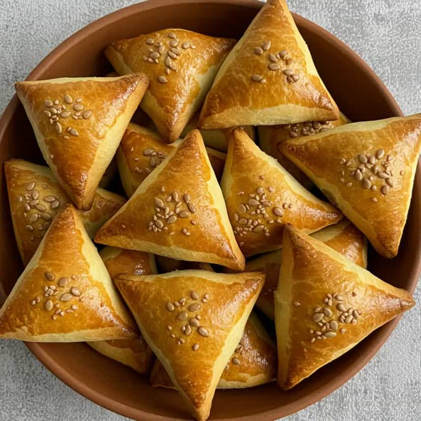 Foto deliciosa de Esfiha prática pronta para servir - Lanches de Padaria