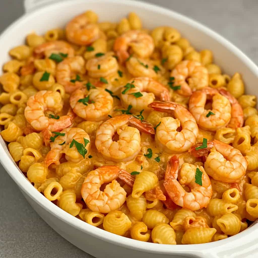 Espaguete com Camarão ao Leite de Coco