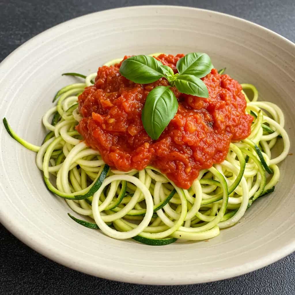 Espaguete de Abobrinha ao Sugo