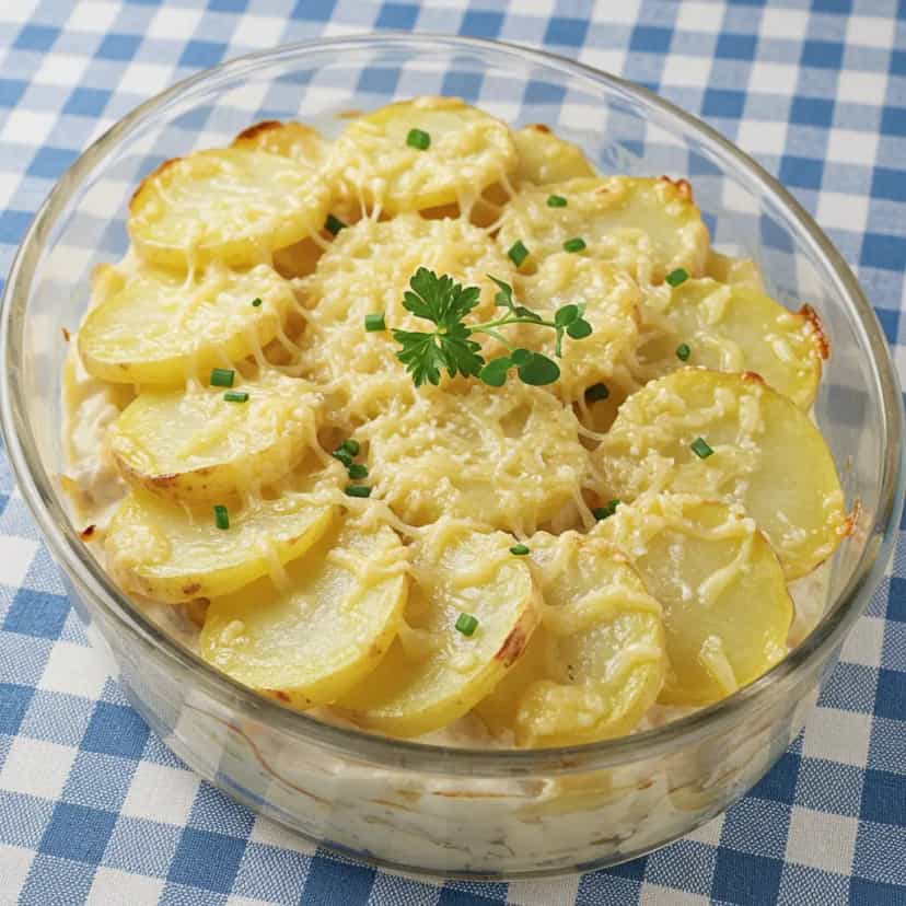 Foto deliciosa de Estrogonofe de Batata Cremoso pronta para servir - Almoço & Jantar