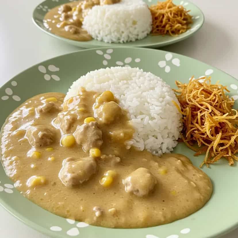 Foto deliciosa de Estrogonofe de Carne com Creme de Cebola pronta para servir - Carnes & Frango