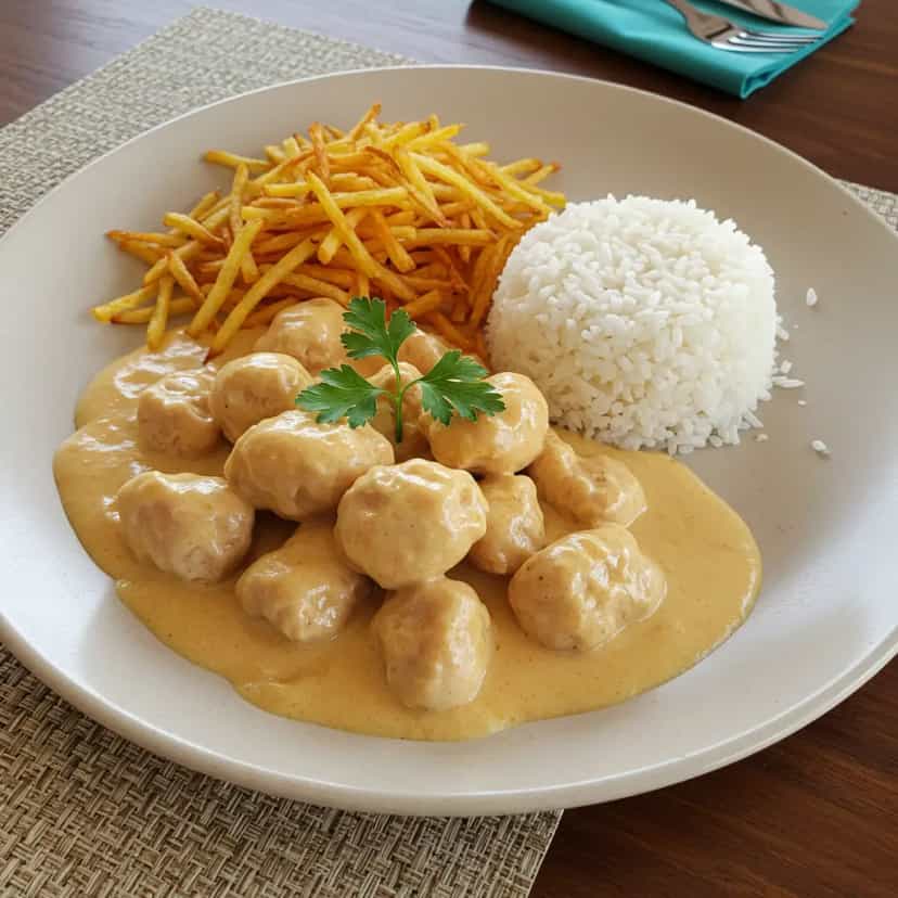 Estrogonofe de Frango Cremoso (sem creme de leite)