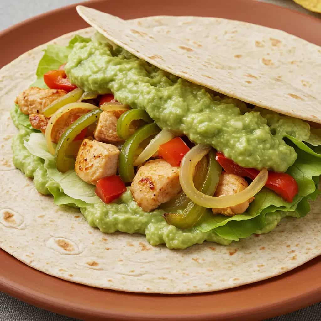 Fajitas de Frango ao Molho Cremoso