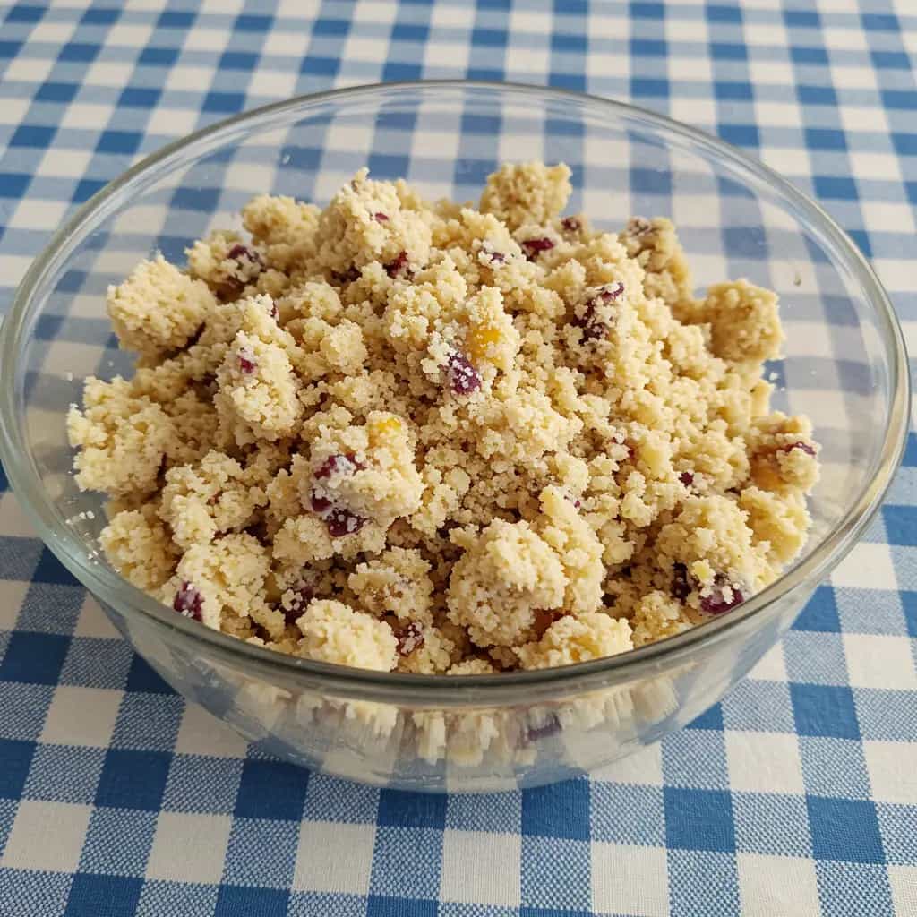 Farofa de Berinjela com Calabresa e Bacon