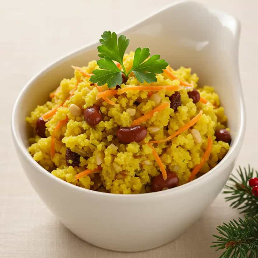 Foto deliciosa de Farofa de Feijão Rajado com Bacon Crocante pronta para servir - Outras Receitas