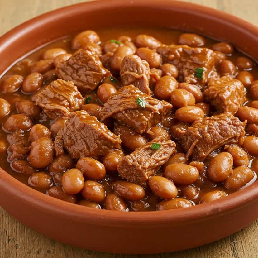 Foto deliciosa de Feijoada de Frango Defumado: Uma Deliciosa Versão Brasileira pronta para servir - Pratos Brasileiros Icônicos