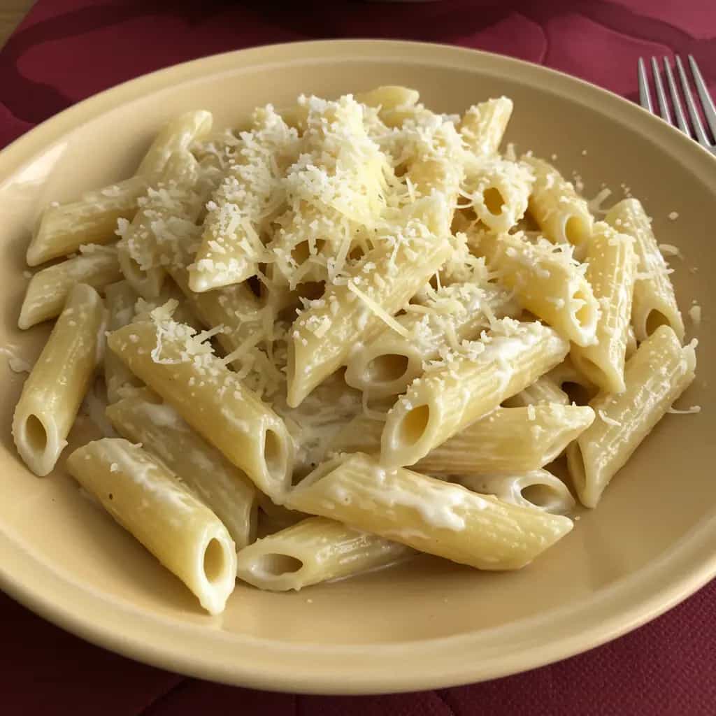 Fettuccine cremoso ao molho Alfredo