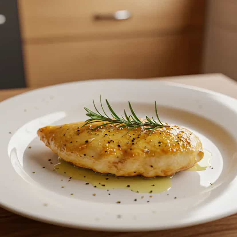 Foto deliciosa de Filé de Frango com Limão e Alecrim para Uma Pessoa pronta para servir - Para uma Pessoa