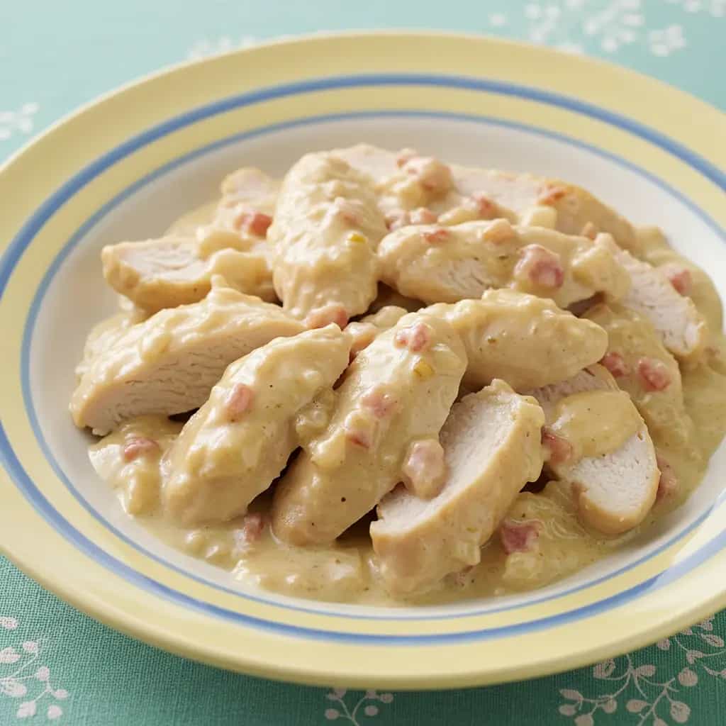 Filé de Frango Cremoso com Bacon