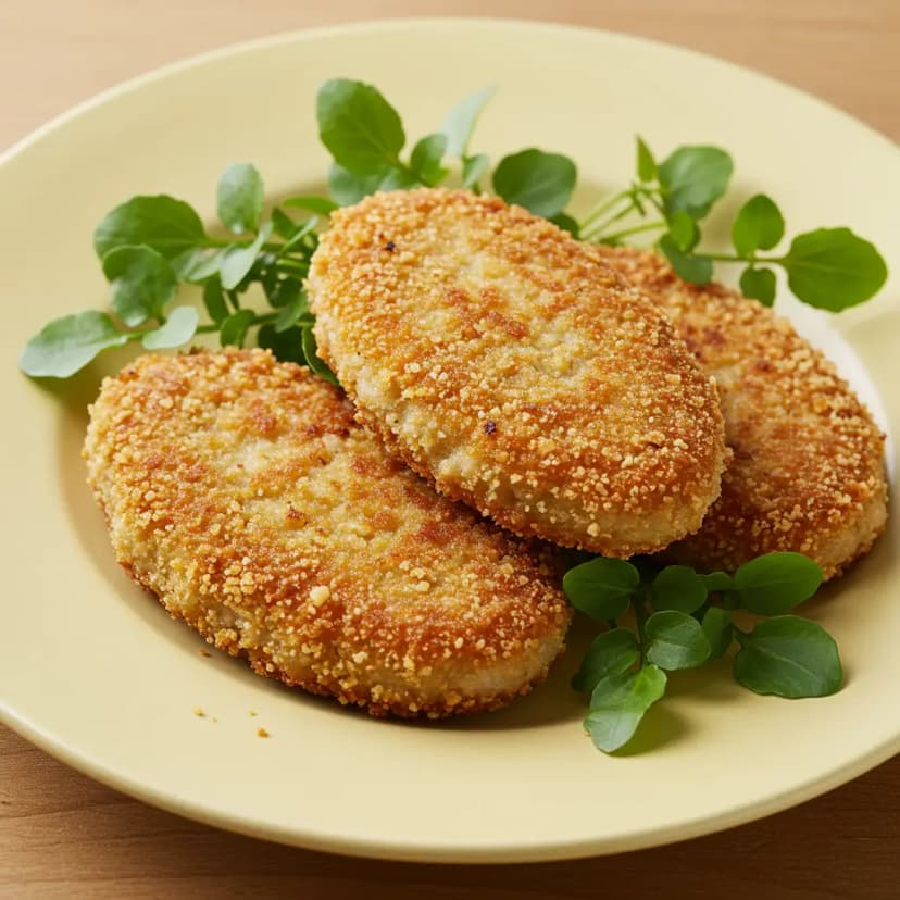 Filé de Frango Crocante ao Creme de Cebola