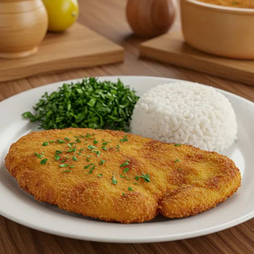 Foto deliciosa de Filé de frango empanado pronta para servir - Carnes & Frango
