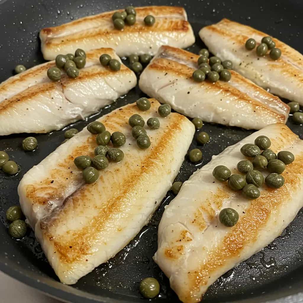 Filé de Pescada com Alcaparras