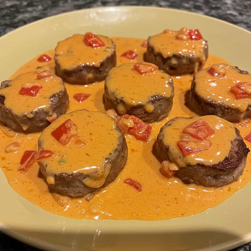 Filé Mignon ao Molho de Tomate Caseiro