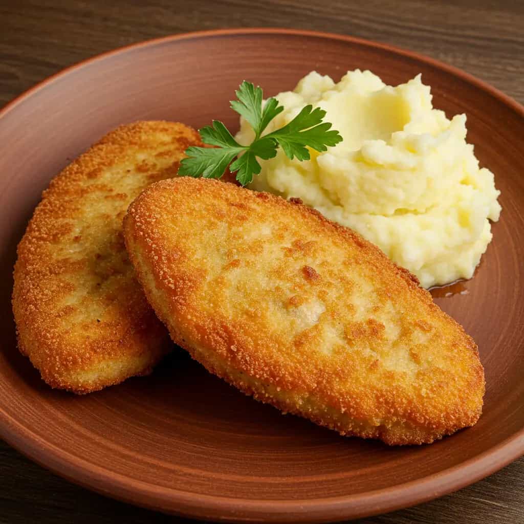 Filés de Mignon Assados à Milanesa