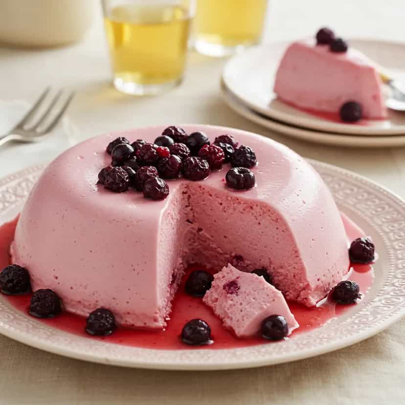 Foto deliciosa de Flan de Uva Niágara: Sobremesa Cremosa e Delicada pronta para servir - Pudins & Cremes