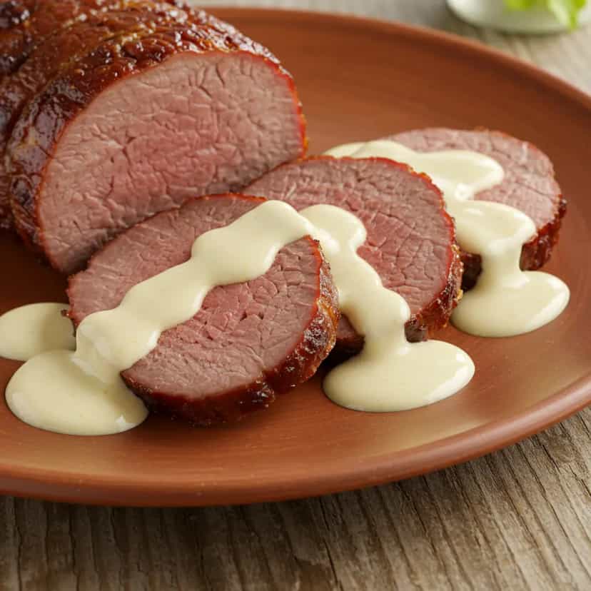 Foto deliciosa de Fraldinha Recheada com Queijos: Uma Delicía pronta para servir - Carnes & Frango